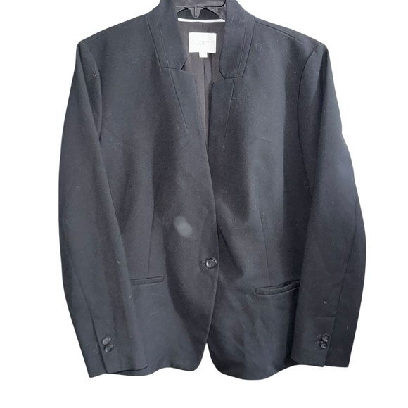 LOFT Jackets & Blazers - LOFT Classic Black Blazer Jacket Size 18